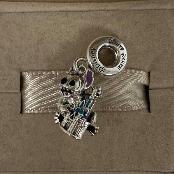 Pandora Disney Park Stitch & Castle Dangle Charm - Picture 3 of 6